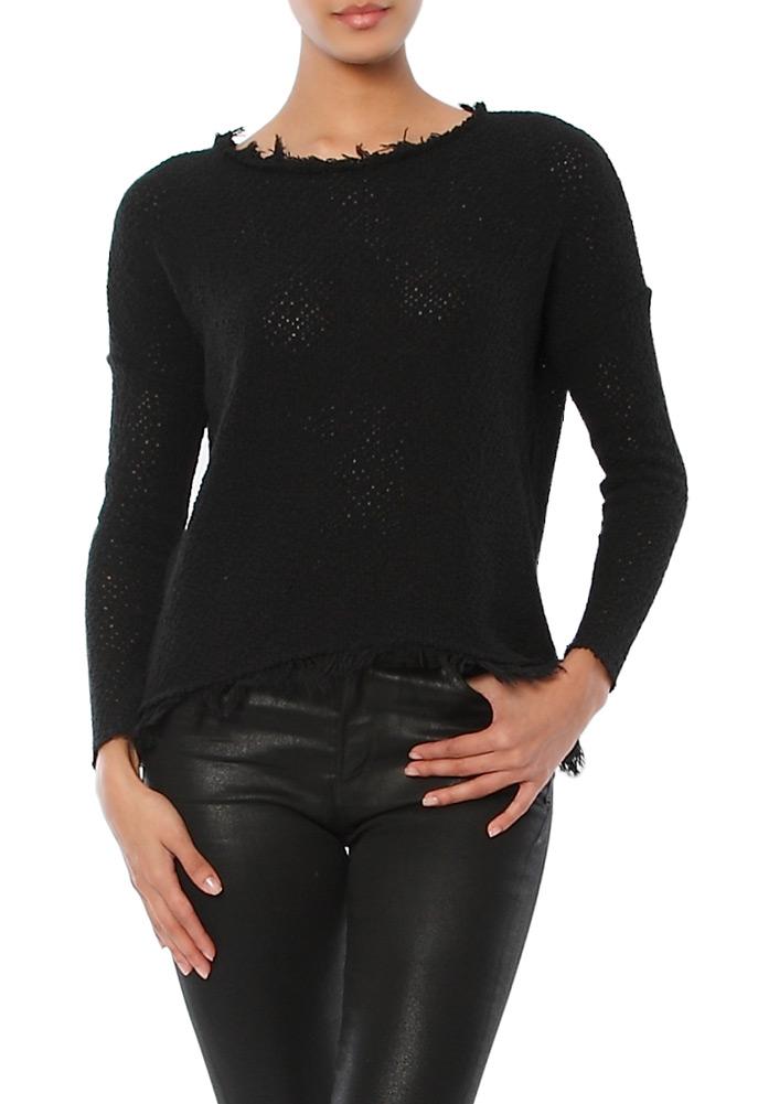 Generation Love Joni Fringe Hi Lo Sweater