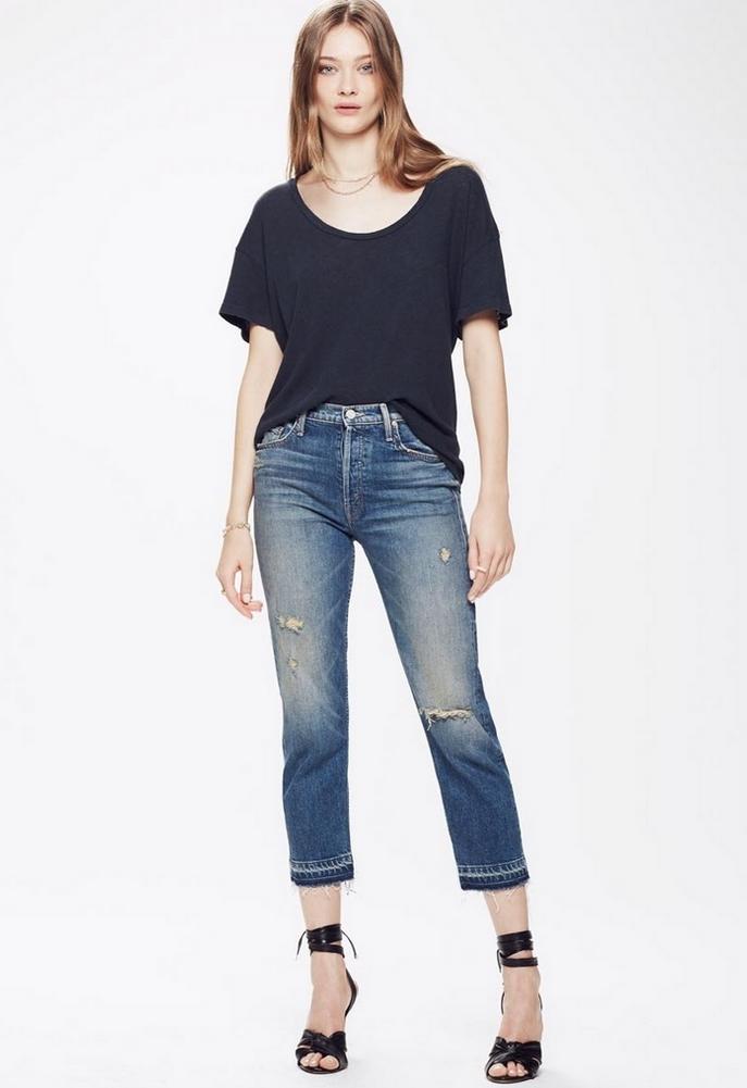Mother The Tomcat Undone Hem Jean