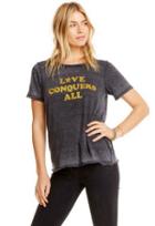Chaser Love Conquers All Triblend Short Sleeve Tee