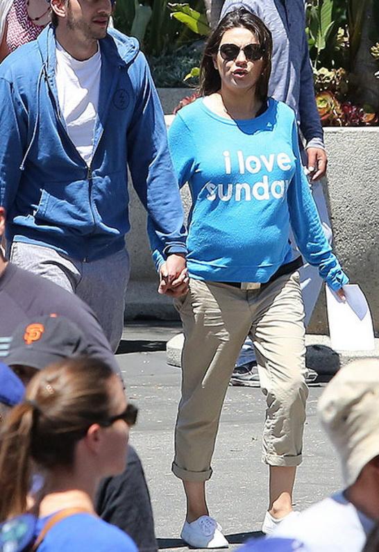 Peace Love World I Love Sundays Comfy Top As Seen On Mila Kunis