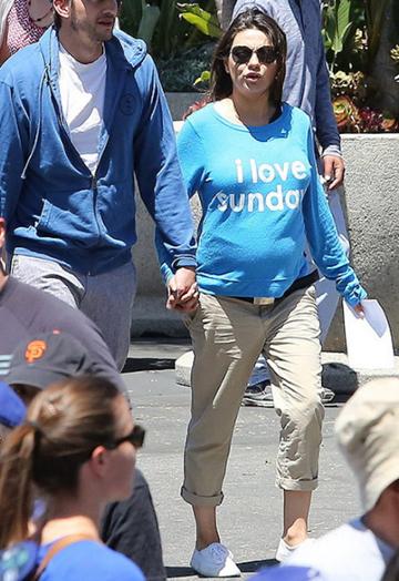Peace Love World I Love Sundays Comfy Top As Seen On Mila Kunis