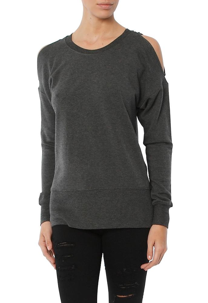 Feel The Piece Willow Cold Shoulder Sweatshirt