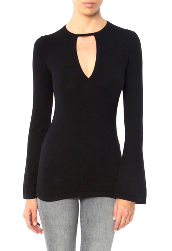 Minnie Rose Super Luxe Keyhole Sweater