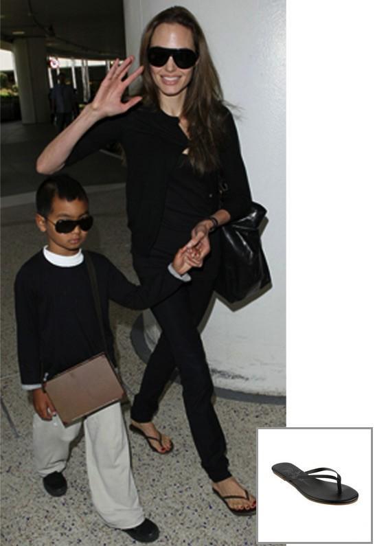 Trove Tkees Liner Leather Sandal As Seen On Angelina Jolie