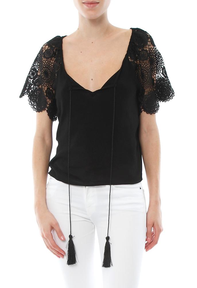 Liv Raglan Top With Fringe Tassel