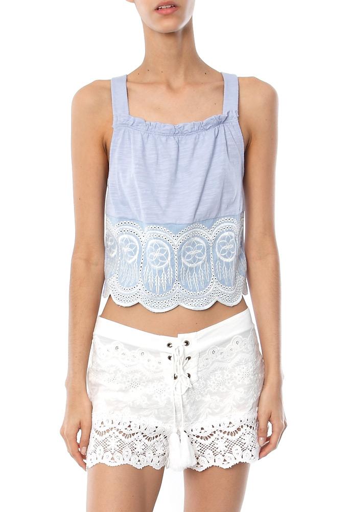 Rahicali Scalloped Edge Top
