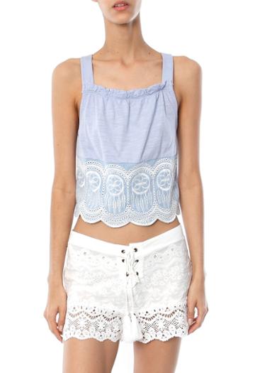 Rahicali Scalloped Edge Top