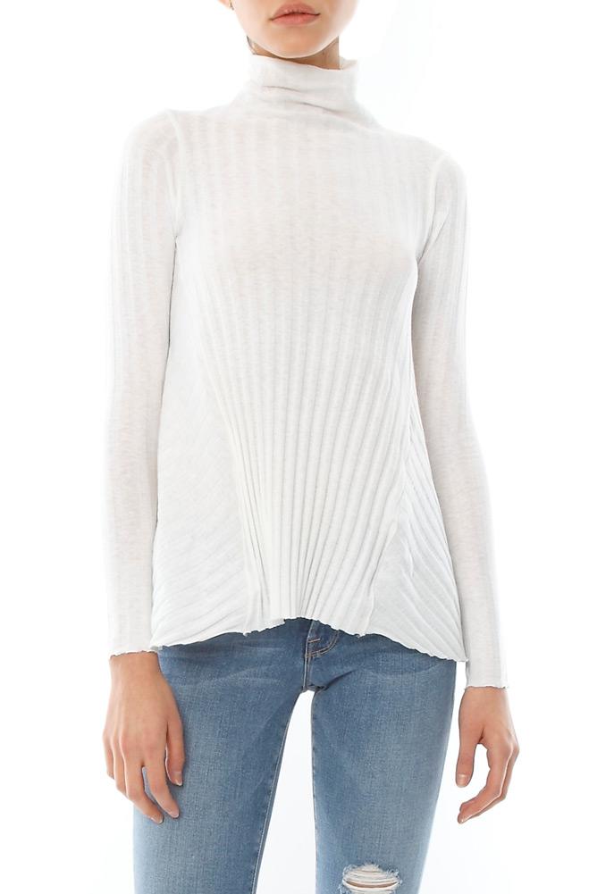 Enza Costa Cashmere Flare Long Sleeve Turtleneck