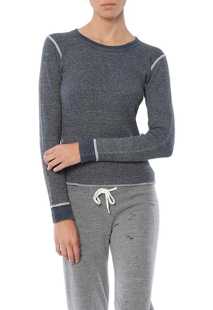 Monrow Burn Out Long Sleeve Thermal