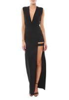 Mason By Michelle Mason Cage Plunge Gown