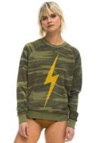 Aviator Nation Camo Bolt Crew Sweatshirt