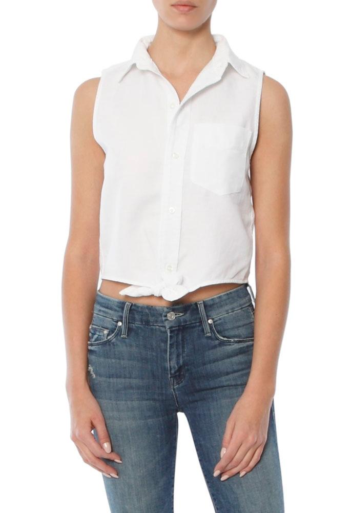 Mother Sleeveless Foxy Knot Tank