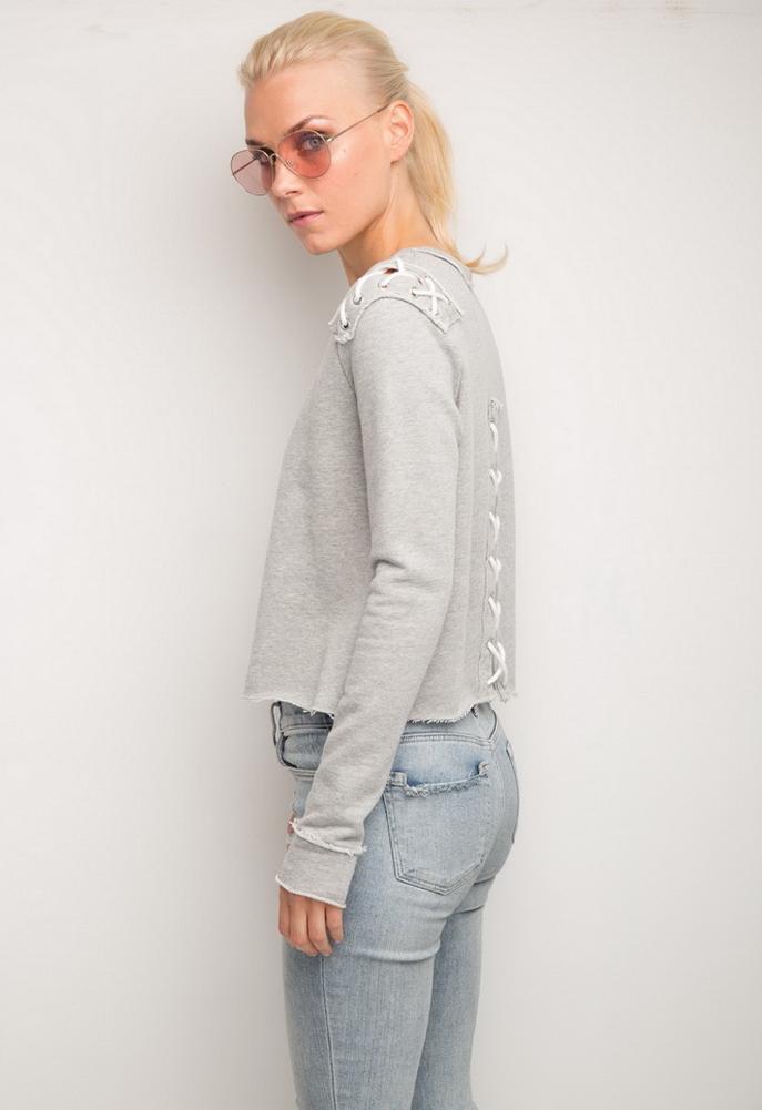 Generation Love Laurie Lace Up Sweatshirt