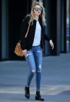 A Gold E Sophie High Rise Skinny Jean As Seen On Gigi Hadid