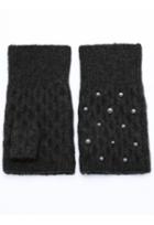 Minnie Rose Cuddle Cashmere Gloves With Pearls And Rhinestones