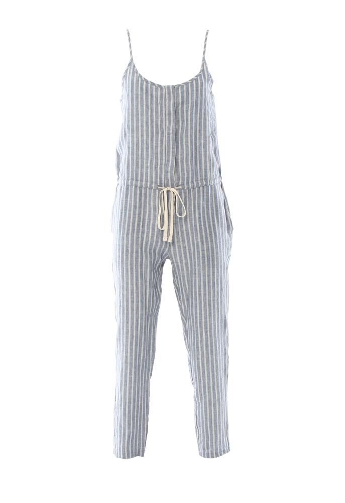 Enza Costa Linen Strappy Jumpsuit