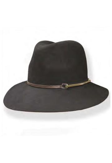 Janessa Leone Vera Hat With Leather And Metal Detail