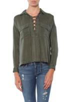 Maven West Amber Lace Up Cargo Top