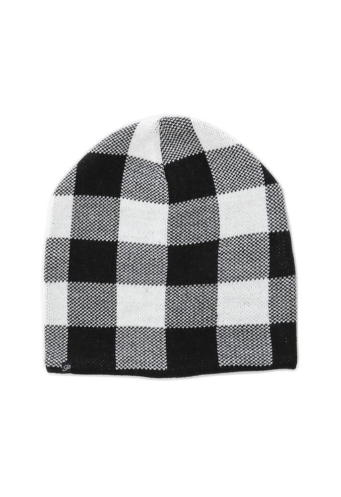 Plush Plaid Beanie