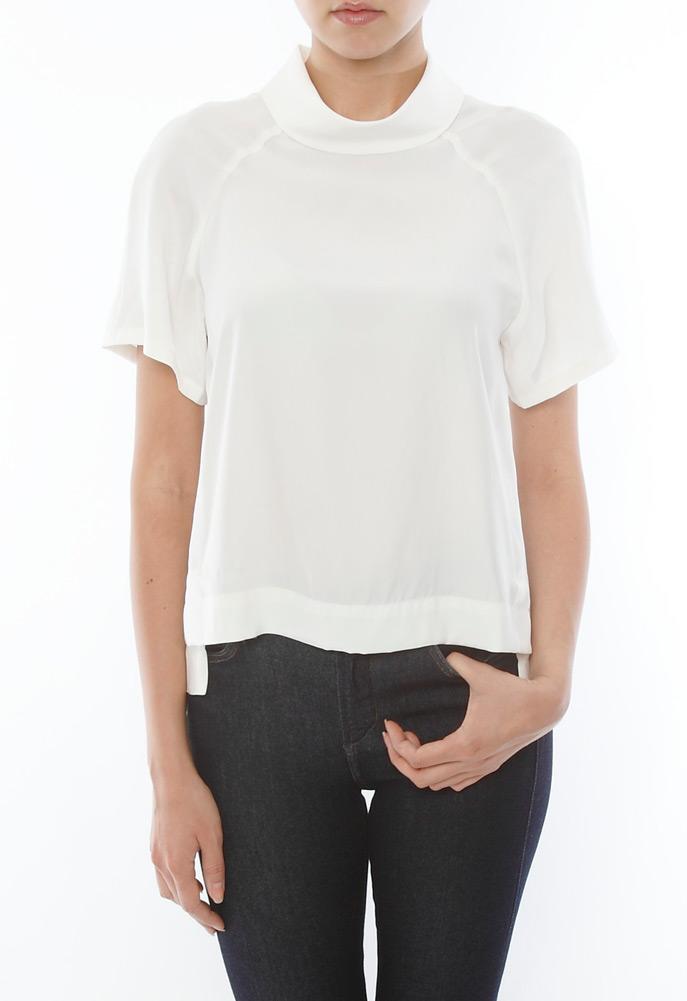 Frame Denim Le Mock Neck Shirt
