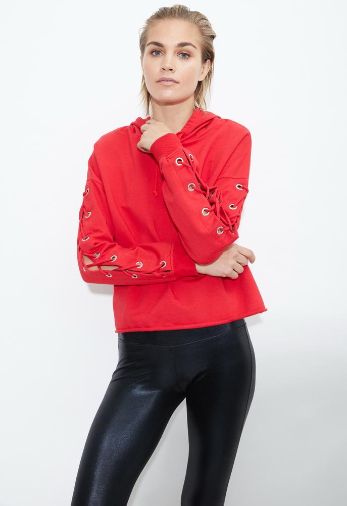 Generation Love Lindsay Lace Up Hoodie