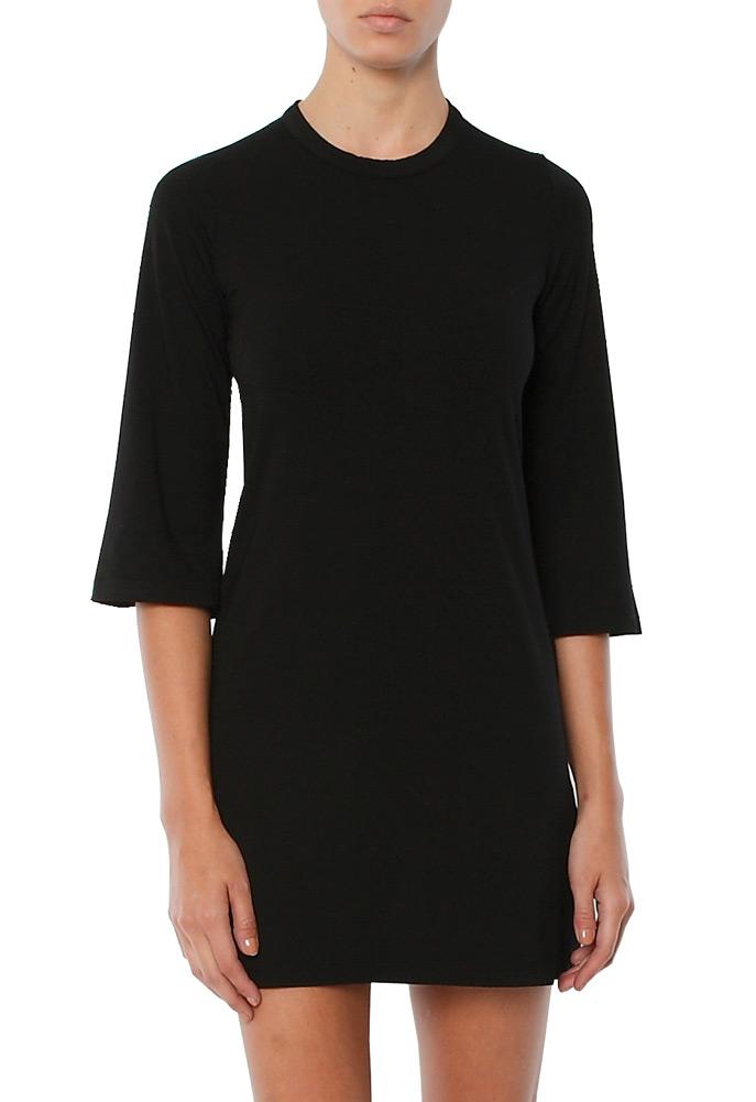 Monrow Tencel Jersey Long Sleeve Mini Dress