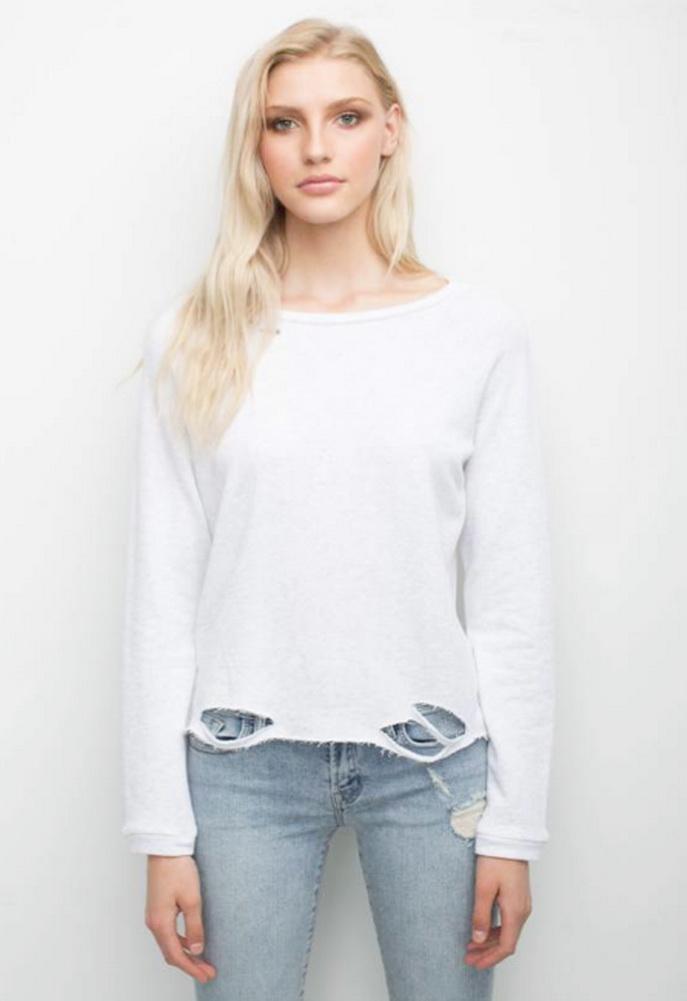 Generation Love Kris Long Sleeve Sweatshirt With Holes