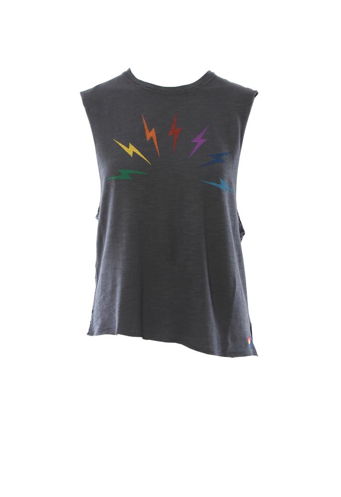 Aviator Nation Sunset Bolt Muscle Tee