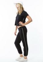 Monrow Raw Sweatshirt With Sporty Elastic