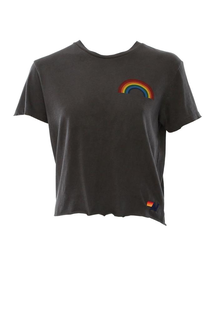 Aviator Nation Small Rainbow Boyfriend Tee