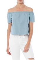 Mother The Cold Shoulder Fray Top