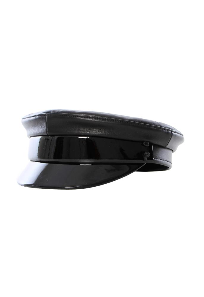 Ruslan Baginskiy Leather Baker Boy Cap