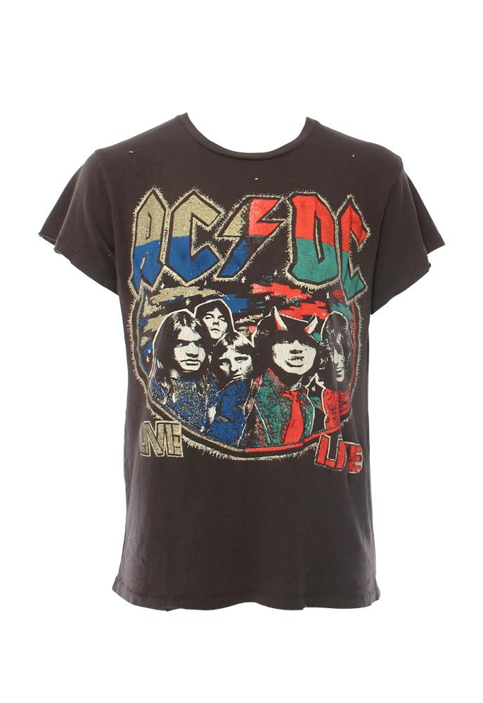 Madeworn Acdc Live Glitter Crew Tee