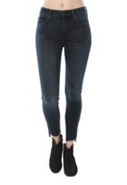 Mother Stunner Zip Ankle Step Fray Jean