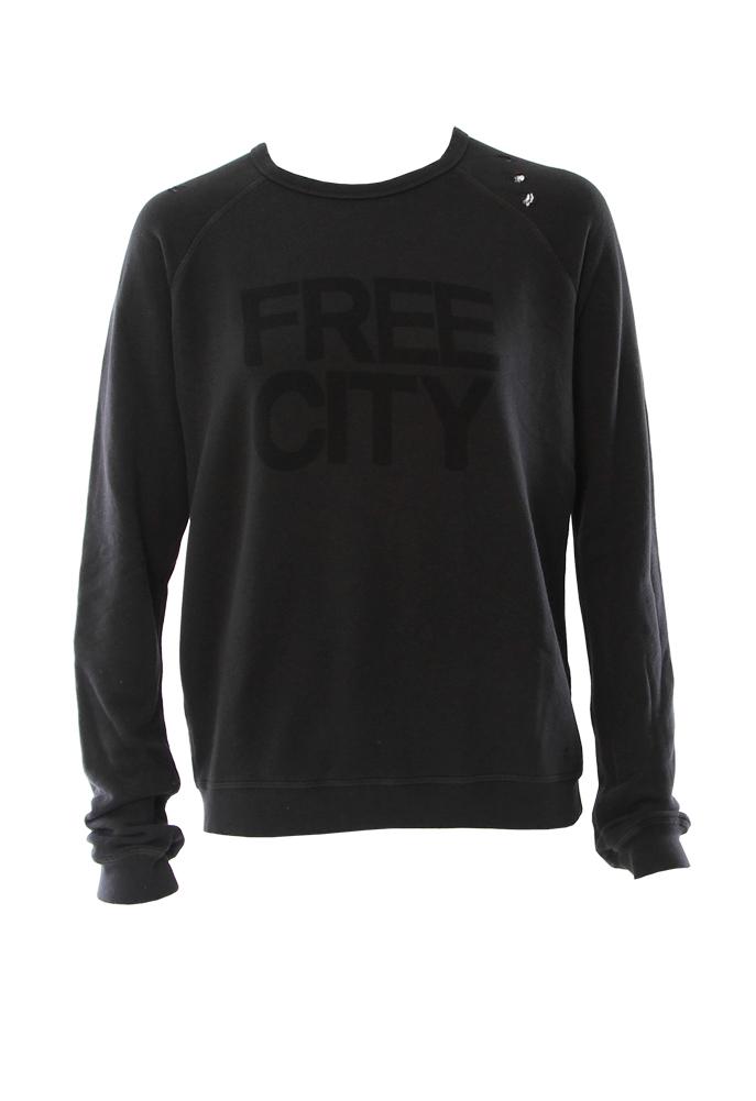 Free City Super Trash Destroyed Raglan