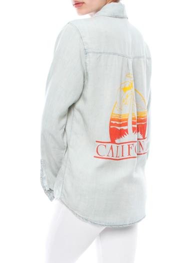 Jet By John Eshaya Denim Printed Shirt