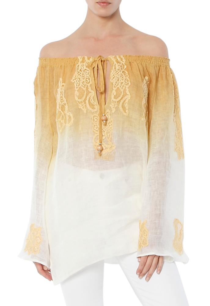 Vanita Rosa Dolores Linen Blouse