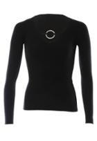 Minnie Rose Heavy Metal O-ring V Sweater