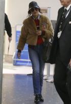 Mother The Letterman Patch Fur Jacket As Seen On Vanessa Hudgens