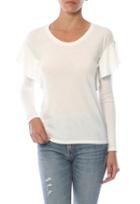 Nation Ltd Tribeca Drop Shoulder Ruffle Long Sleeve Tee