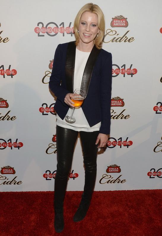 J Brand 5 Pocket Leather Leggings As Seen On Elizabeth Banks