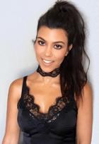 My Style Mode Lace Trim Satin Mini Dress As Seen On Kourtney Kardashian
