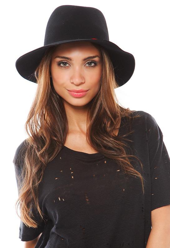 Janessa Leone Isis Hat With Feathers