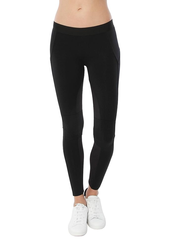 David Lerner Moto Legging With Micro Suede Detail