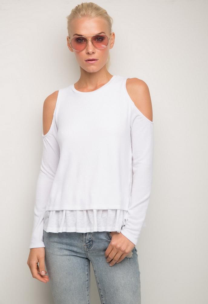 Generation Love Elsie Double Layer Top With Ruffle