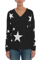 Minnie Rose V Neck Star Sweater