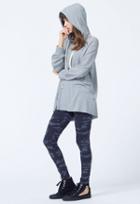Monrow Pullover Hoody With Neck Slash