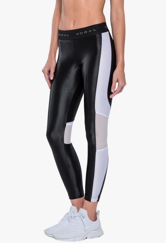 Koral Activewear Emblem Mid Rise Crop Legging