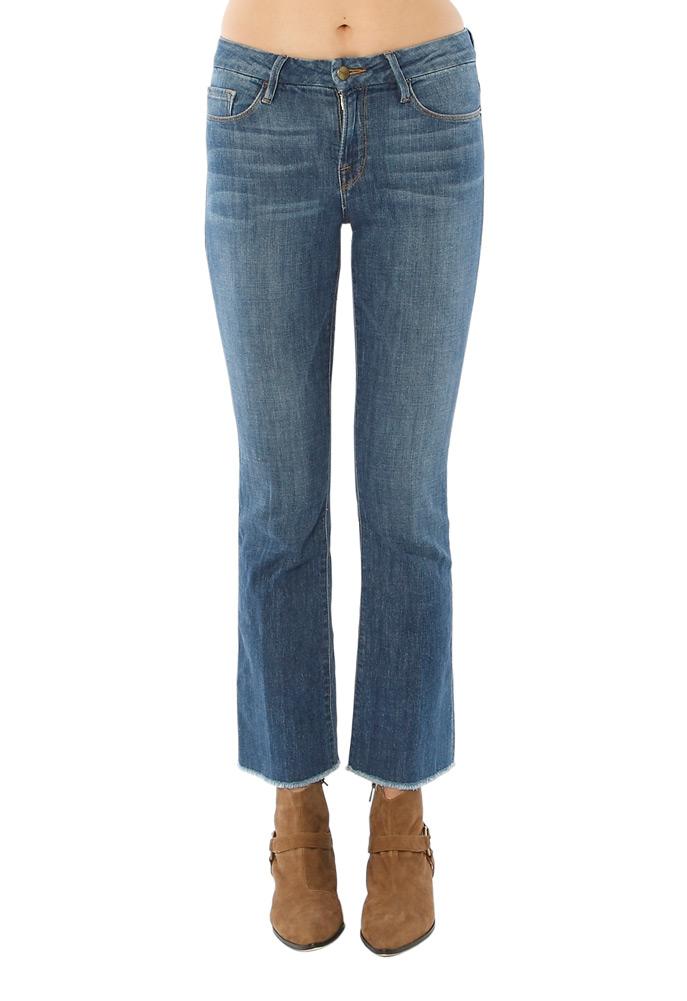 Frame Denim Le Mini Boot Cut Jean With Raw Edge
