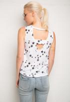 Generation Love Makenna Stars Sleeveless Tie Front Top